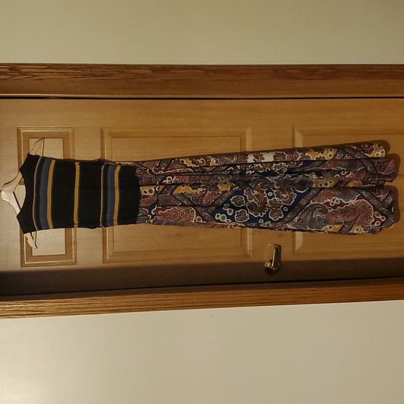 Free People Wrap Maxi Paisley Dress, Medium - Picture 2 of 4